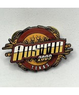 Austin Texas 2009 Motorcycle Rally Biker Lapel Hat Pin Pinback - £6.90 GBP