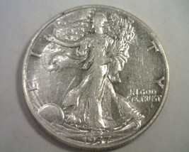 1937 Walking Liberty Half About Uncirculated+ Au+ Nice Original Coin Bobs Coins - £26.55 GBP