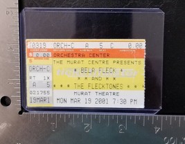 BELLA FLECK AND THE FLECKTONES - VINTAGE MARCH 19, 2001 CONCERT TICKET STUB - $10.00