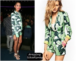 Juicy Couture Palmetto tropical leaf print Jacket Blazer new $228 sizes 2 - $98.99
