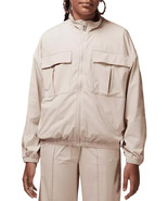 Jordan Big Girl&#39;s Jumpman Windbreaker Taping Jacket Light Weight Beige S... - $34.25 CAD