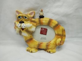 Russ Orange Cat Ceramic Photo Frame 2 1/2&quot; X 3&quot; - €16,93 EUR