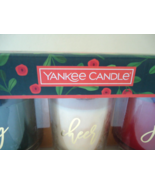 &quot; NIB &quot; Yankee Candle Holiday 3 Jars Balsam &amp; Cedar,Xmas Cookie,Cinnamon... - $38.32