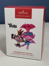 2022 Hallmark Keepsake Trolls &quot;Friendship Rocks&quot; Dreamworks Animation Trolls Nib - £3.87 GBP