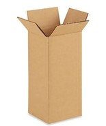Brown Corrugated Box 4 x 4 x 9&quot; in 25 pack (ul) j21 - £118.69 GBP