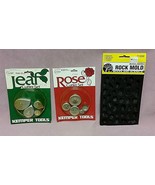 Dollhouse 1:12 Scale Boulders Rock Mold, Leaf or Rose Cutter Sets ~ Choice - $5.94+