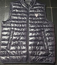 Guess Puffer Quilted Vest Men&#39;s Size Large Warm Lightweight Full-Zip Black - $25.16