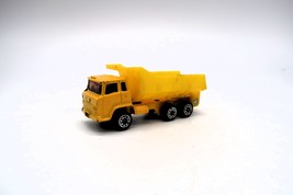 Vtg Quarry Tipping Dump Truck Yellow Die Cast 1/64 Scale Loose - $9.99