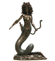 Statue de la gorgone de Méduse nue femme serpents sculpture figurine finition... - £61.46 GBP