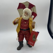 Possible Dreams Rainy Day Cheer Santa With Umbrella 15117 12” Tall - £31.58 GBP