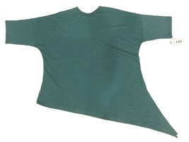 Vintage KOOLERS by RAINBOW Shirt Womens Large Green Asymmetrical Baggy 8... - £14.69 GBP