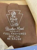 3 VTG F/F Nylon Cuban Heel Stockings Quaker Maid Seamed Hosiery  Rose Lu... - $149.69