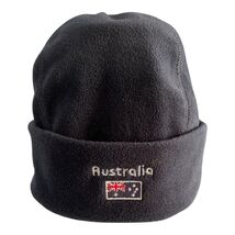 Vtg Purely Australian Clothing Co. Fleece Beanie – Australia Flag Embroi... - $17.10