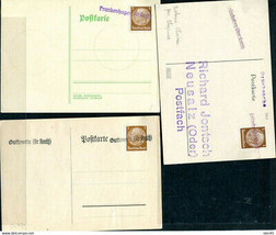Germany Occ Poland WWII 3 Cards Overprinted w German name of the city (7) 12327 - £7.91 GBP