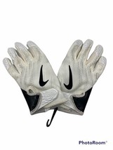 Nike NFL Vapor Knit White Receiver Football Gloves Leather PGF489-100 Sz... - $410.86 MXN
