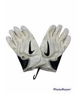 Nike NFL Vapor Knit White Receiver Football Gloves Leather PGF489-100 Sz... - $412.24 MXN