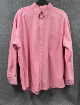 VTG Duck Head Classic Oxford Shirt Mens Large Pink Embroidered Logo Brand - £18.57 GBP