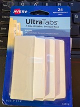 Avery Ultra Tabs, File Tabs, 3&quot; x 1.5&quot;, 2-Side Writable, White, 24 Tabs - $46.44 MXN