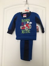 2 Piece Tuff Guys Baby Boys Jogging Suit Outfit Hoodie Pants Size 3/6 Months - £33.16 GBP