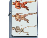 Skeletons D7 Windproof Dual Flame Torch Lighter Death Skulls - £13.21 GBP