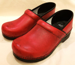 Dansko Professional Clog Shoes Size: EU40/US ~9.5-10 Red Leather - £63.74 GBP