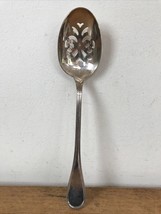 Vintage Antique Christofle France Silver Silverplated Slotted Serving Spoon 10&quot; - £197.53 GBP