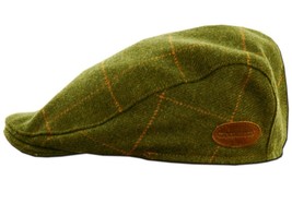Classic Irish Tweed Cap. Traditional Irish Flat Cap from Donegal XX-Large Green - £113.24 GBP