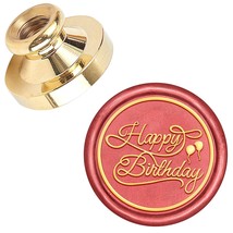 Happy Birthday Wax Seal Stamp Head Replacement Sealing Brass Stamp Head Olny No  - £11.71 GBP