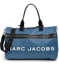 Marc Jacobs Logo Large Duffel Bag Travel Zip Nylon Satchel ~NWT~ Stellar - $242.55