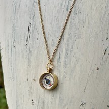 Gold Plated Working Compass Pendant Necklace - £19.24 GBP
