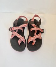 Chacos Sandals Z Cloud 2 Women SIZE 8 Spray Rhubarb Adjustable Strap Excellent - $29.99