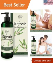 Nut-Free Refresh Massage Oil - Soothe Sore Muscles with Eucalyptus &amp; Pep... - $40.50