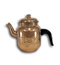 LaModaHome Handmade Copper Vintage Design Turkish Tea Pot Small - £35.90 GBP