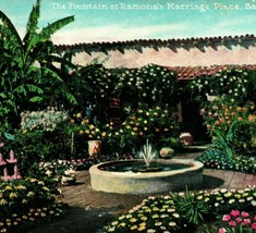Fountain at Ramonas Marriage Place San Diego California CA UNP 1910s DB Postcard - £3.06 GBP