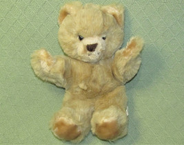 13&quot; Vintage Eden Classic Teddy Bear Plush Stuffed Animal Soft Furry Tan Korea - £19.64 GBP