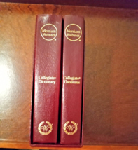 Merriam Webster Collegiate Dictionary &amp; Thesaurus Set 11th Edition Hardc... - £37.33 GBP
