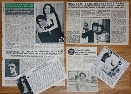 Nicola Di Bari Spain Clippings 1970s/80s Magazine Artikel Photos Italien... - $6.38