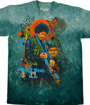 Tripping Jimi Hendrix  Tie Dye Shirt   M  - £25.27 GBP