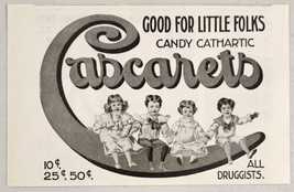 1899 Print Ad Cascarets Candy Cathartic For Little Folks Available from Druggist - £11.67 GBP