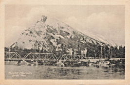 Banff Alberta Canada~Rundell Mountain~Steel BRIDGE~1920s Photo Postcard - £5.44 GBP