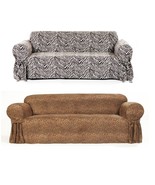 Zebra Leopard Pattern Slip cover for Sofa/Loveseat/Chair - $74.61 CAD+