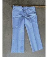 Vtg Haband of Paterson Leisure Suit Pants 70s Polyester Knit Brown 43x29... - $75.82 CAD