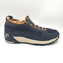 UNDER ARMOUR Burnt River Hiking Shoes Mid Ankle Blue/Orange (Men&#39;s Size 13) - $29.65