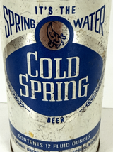 Cold Spring Beer Can Vintage Original Steel 12oz Blue Silver - $4.84