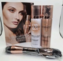 New Luminess Airbrush Spray Silk Foundation Starter Kit LIGHT DEEP 120 S... - $39.27
