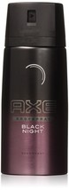 AXE BODYSPRAY BLACK NIGHT DEODORANT 150ML (LOT OF 6) - $38.99