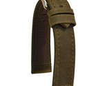 HIRSCH Terra Leather Watch Strap - Tuscan Calfskin Leather - Green - L -... - £55.00 GBP