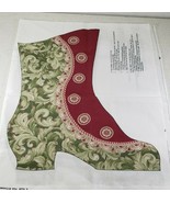 Vintage Elegant 18&#39; Quiling Pattern Set of 2 Panels Boot With Roses Stoc... - $26.32