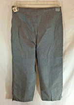 New Talbots Kids Sz 10 Capri Pants Black White 25 in Waist 18&quot; Inseam - $9.15