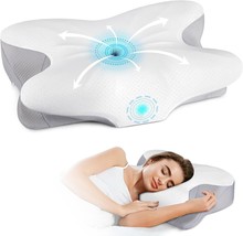 Neck Pillow Memory Foam Pillows - Neck Support Pillow for Pain Relief - £17.82 GBP